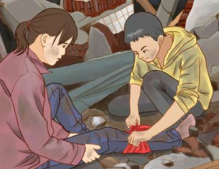抗震救灾英雄少年
